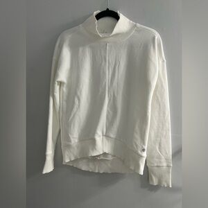 Apana Off White Mock Neck Sweater